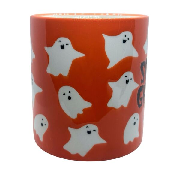 LANG by Design Group Orange & Black “Squad Ghouls” Halloween Coffee Mug 18 oz. - Picture 6 of 11